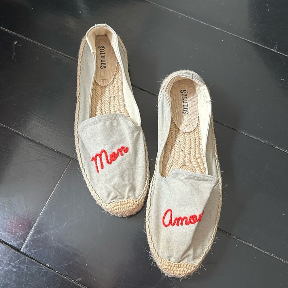 Soludos Mon amour woven platform espadrilles